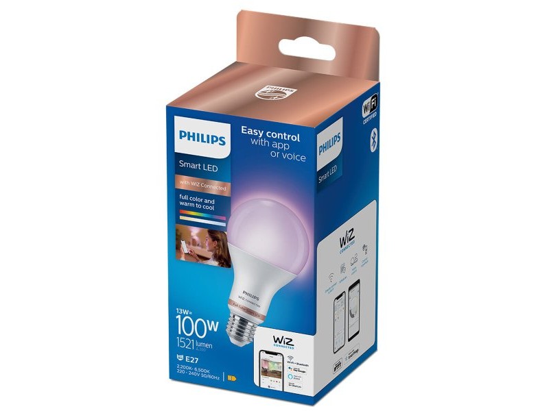 LED крушка Philips Wiz E 13 W E27 1521 Lm (6500 K) (2200-6500 K)