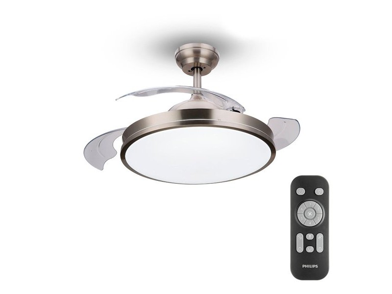 Вентилатор за таван с осветление Philips Atlas 35 W 28 W 4500 Lm никел (2700 K)