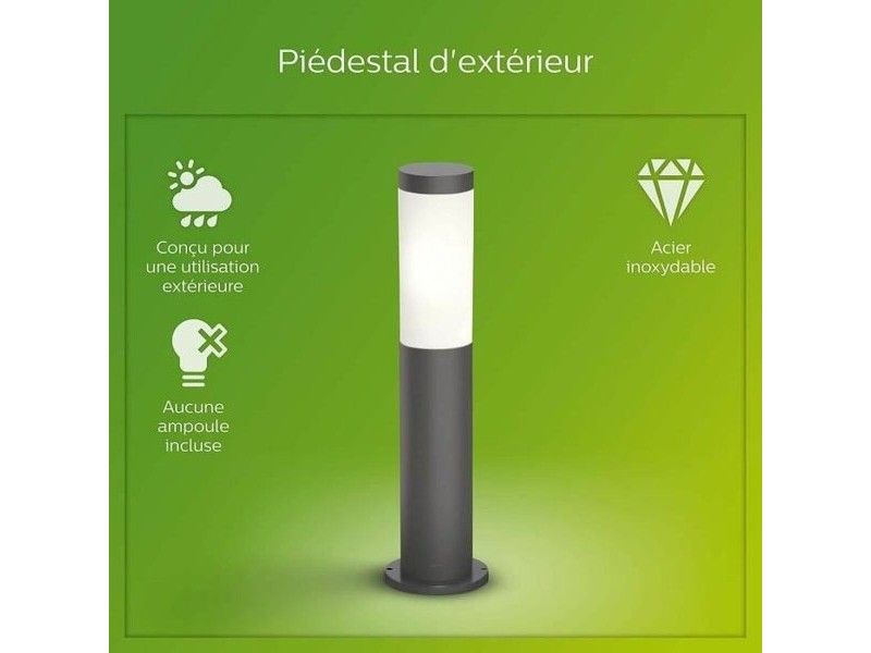 Лампа Philips Luminarias de exterior Антрацит E27 230 V 2700 K