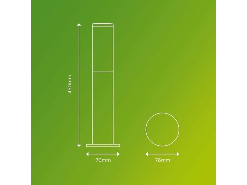 Лампа Philips Luminarias de exterior Антрацит E27 230 V 2700 K