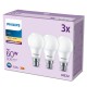 LED крушка Philips 60 W матов Топло Бяло F 8 W 60 W B22 3 броя (2700 K)