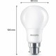 LED крушка Philips 60 W матов Топло Бяло F 8 W 60 W B22 3 броя (2700 K)