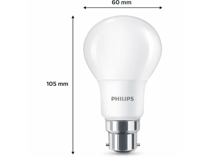LED крушка Philips 60 W матов Топло Бяло F 8 W 60 W B22 3 броя (2700 K) LED крушка Philips 60 W матов Топло Бяло F 8 W 60 W B22 3 броя (2700 K)