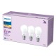 LED крушка Philips A60 E27 Топло Бяло E 7 W 60 W E27 806 lm 3 броя (2700 K)
