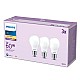 LED крушка Philips A60 E27 Топло Бяло E 7 W 60 W E27 806 lm 3 броя (2700 K)