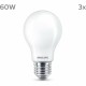 LED крушка Philips A60 E27 Топло Бяло E 7 W 60 W E27 806 lm 3 броя (2700 K)
