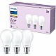 LED крушка Philips A60 E27 Топло Бяло E 7 W 60 W E27 806 lm 3 броя (2700 K)
