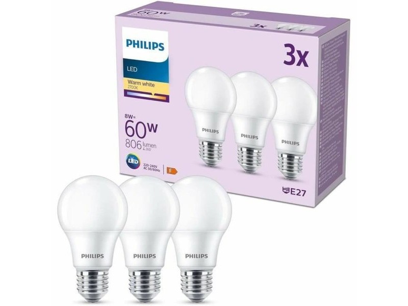 Флуоресцентна тръба Philips E27 F 8 W 60 W (2700 K)