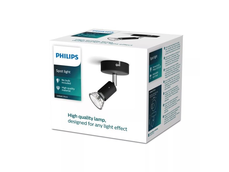 Фокус Philips limbali Черен GU10