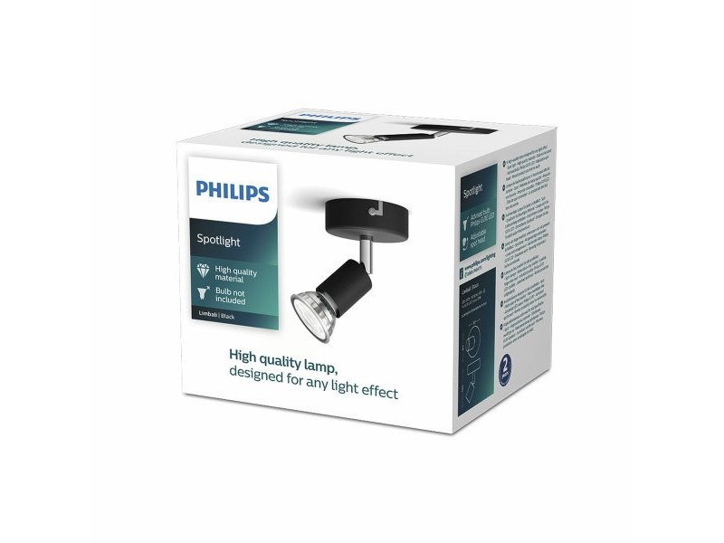Фокус Philips limbali Черен GU10