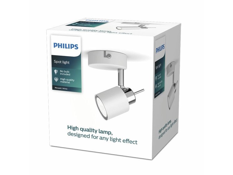 Фокус Philips meranti Бял GU10 8 x 15,5 x 8 cm Фокус Philips meranti Бял GU10 8 x 15,5 x 8 cm