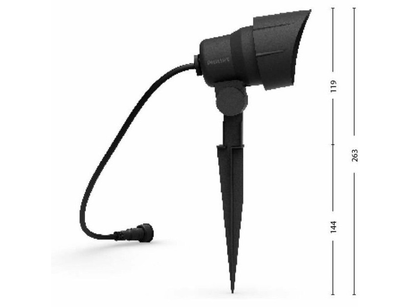 Лампа Philips Черен 220-240 V Топло Бяло 600 lm (1 броя)