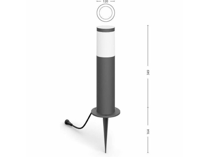 Лампа Philips Сив 220-240 V Топло Бяло 600 lm