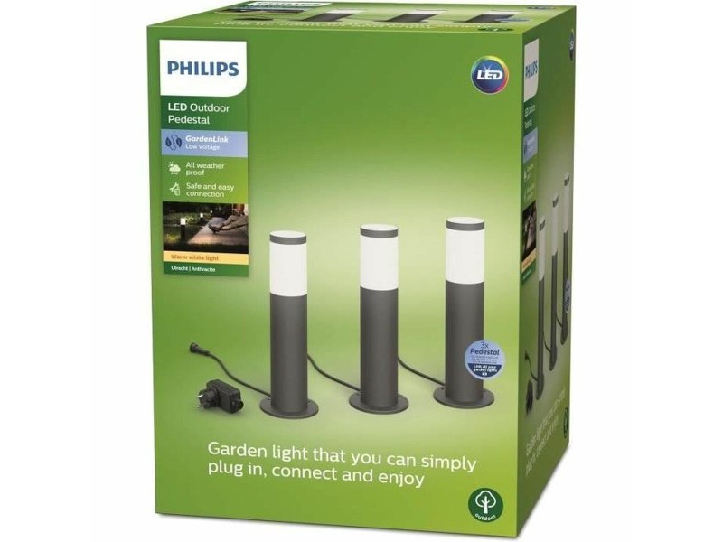 Лампа Philips Сив 220-240 V Топло Бяло 600 lm
