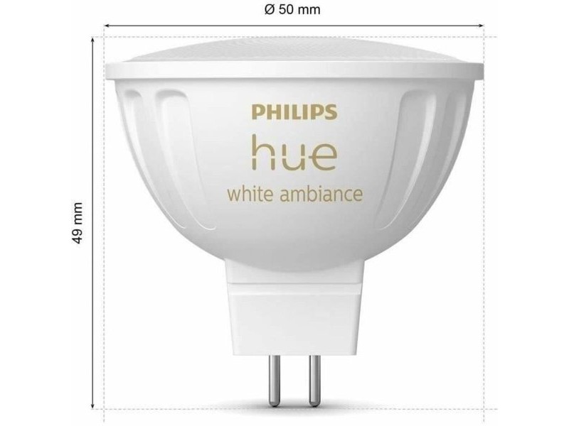 LED крушка Philips Бял G 400 lm 2 броя (2200K) (6500 K)
