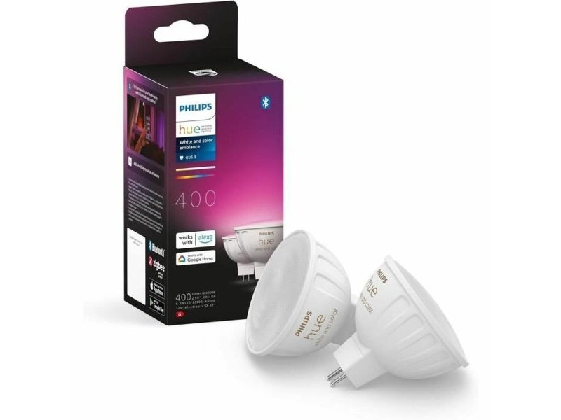 LED крушка Philips Бял G 400 lm 2 броя (6500 K)