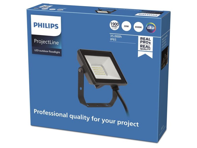 Фокус на Прожектор Philips Proyector Черен (6500 K)
