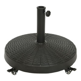 Base pour parapluie 841097 Черен полиетилен Стомана С колела Ø 52 cm