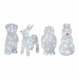 Декоративна Фигура за Градина Lumineo 491031 Животни 17 x 12 x 23 cm Коледа