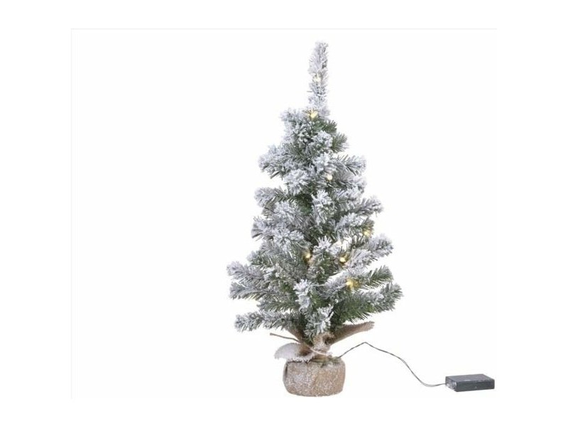 Коледно дърво Lumineo Imperial Снежен Ø 36 x 60 cm Mini MicroLED