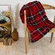 Фланелно Одеяло Home Textiles Червен Шотландски картини 150 x 200 cm Фланелно Одеяло Home Textiles Червен Шотландски картини 150 x 200 cm
