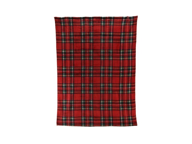Фланелно Одеяло Home Textiles Червен Шотландски картини 150 x 200 cm Фланелно Одеяло Home Textiles Червен Шотландски картини 150 x 200 cm