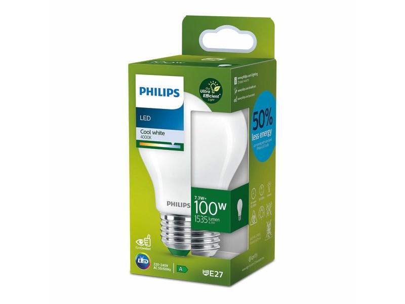 LED крушка Philips Classic 100 W 7,3 W E27 1535 Lm (4000 K) LED крушка Philips Classic 100 W 7,3 W E27 1535 Lm (4000 K)