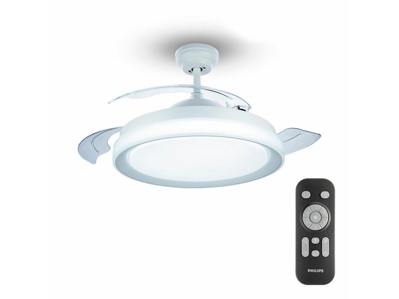 Вентилатор за таван с осветление Philips Atlas Бял 35 W 28 W 4500 Lm Вентилатор за таван с осветление Philips Atlas Бял 35 W 28 W 4500 Lm
