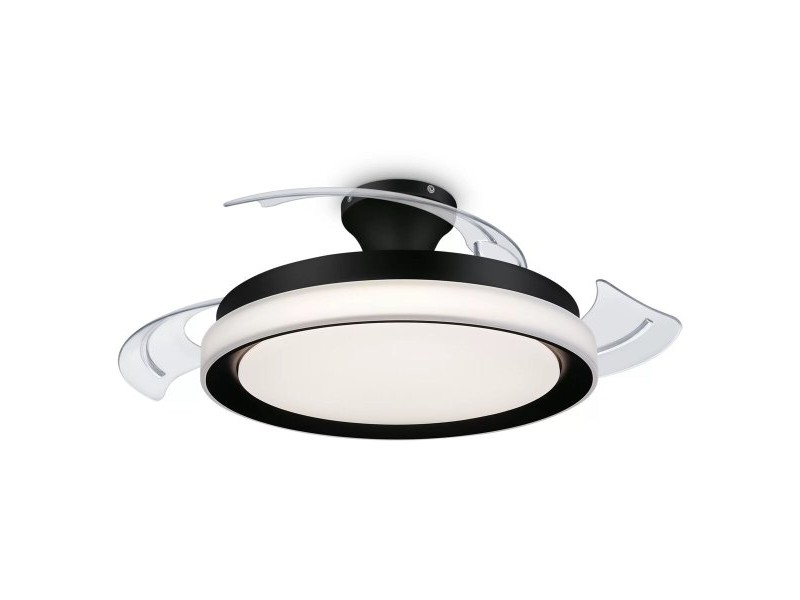 Вентилатор за таван с осветление Philips Atlas Бял Черен (4000 K) (2700 K)