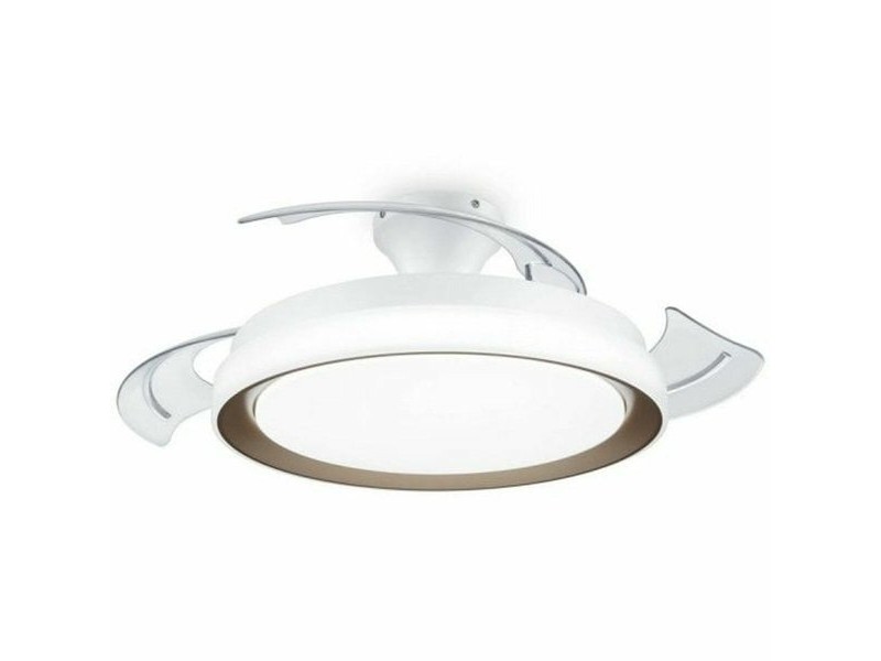 Вентилатор за таван с осветление Philips 929004081801 Бял Златен (4000 K) (2700 K) Вентилатор за таван с осветление Philips 929004081801 Бял Златен (4000 K) (2700 K)