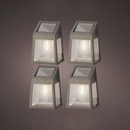 Аплик за стена Lumineo 898174 5 Lm Слънчев LED Светлина (4 броя)