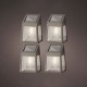 Аплик за стена Lumineo 898174 5 Lm Слънчев LED Светлина (4 броя)