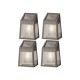 Аплик за стена Lumineo 898174 5 Lm Слънчев LED Светлина (4 броя)