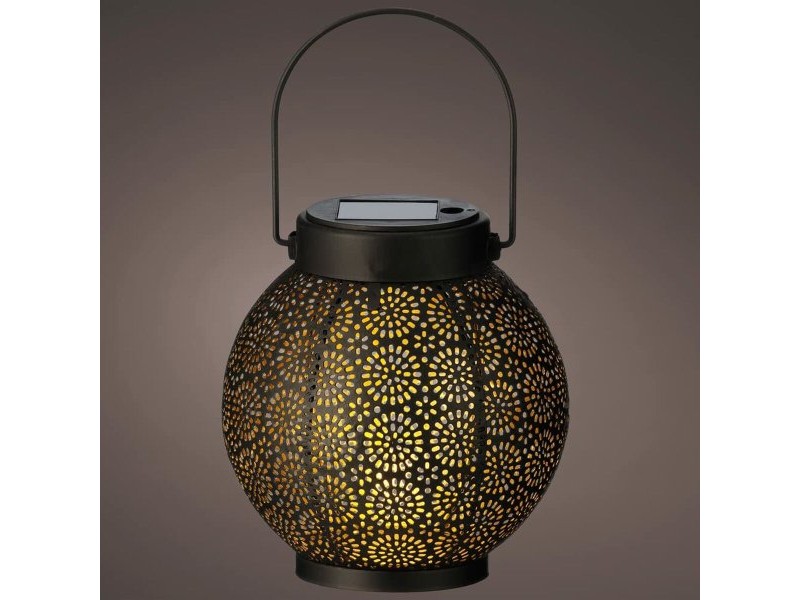 Фенер Lumineo 897539 Слънчев 16 cm Черен Метал
