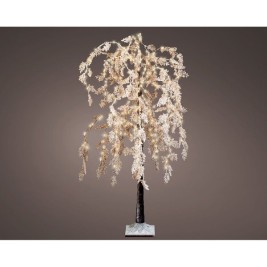 Коледно дърво Lumineo Снежен Върба Ø 70 x 180 cm Пластмаса Коледа LED MicroLED