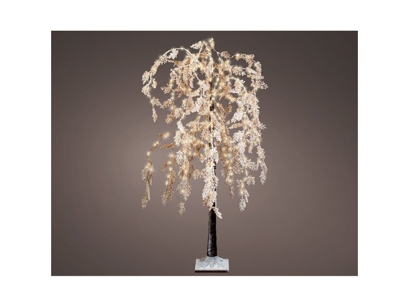 Коледно дърво Lumineo Снежен Върба Ø 70 x 180 cm Пластмаса Коледа LED MicroLED