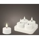 LED Свещ Lumineo 485346 Бял Презареждащ се Вътре (4 броя) LED Свещ Lumineo 485346 Бял Презареждащ се Вътре (4 броя)