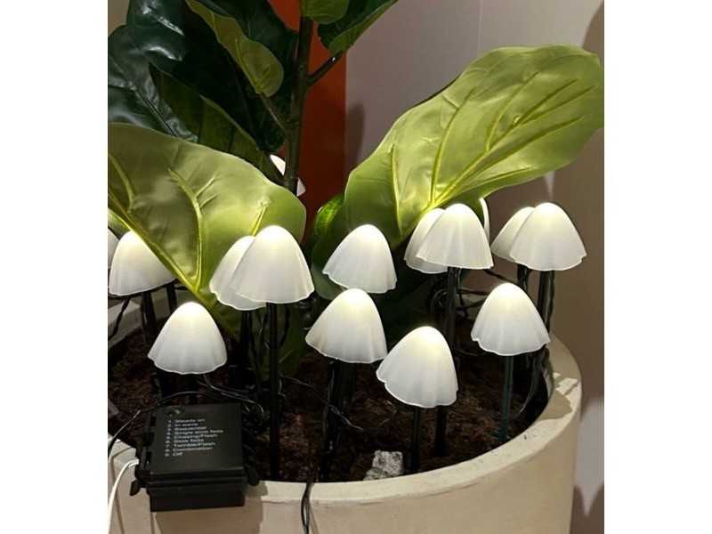 Декоративна светлина за растения Lumineo 491762 Бял Mini Гъба (20 броя) Декоративна светлина за растения Lumineo 491762 Бял Mini Гъба (20 броя)