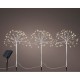Комплект слънчеви градински колове Lumineo Бял Коледа Mini (3 Части) Комплект слънчеви градински колове Lumineo Бял Коледа Mini (3 Части)