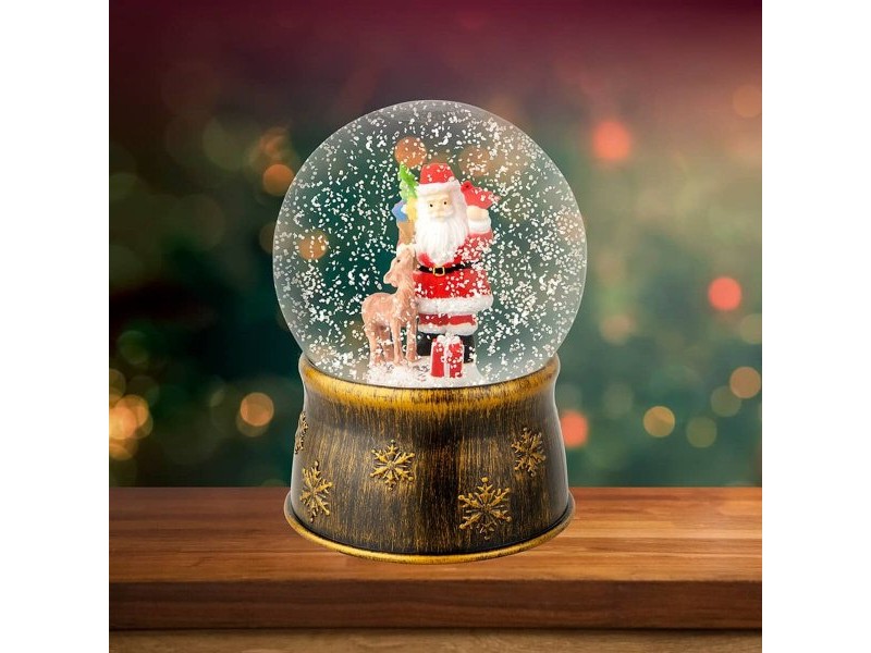 Снежна Топка Дядо Коледа Lumineo Многоцветен Ø13 x 17,5 cm