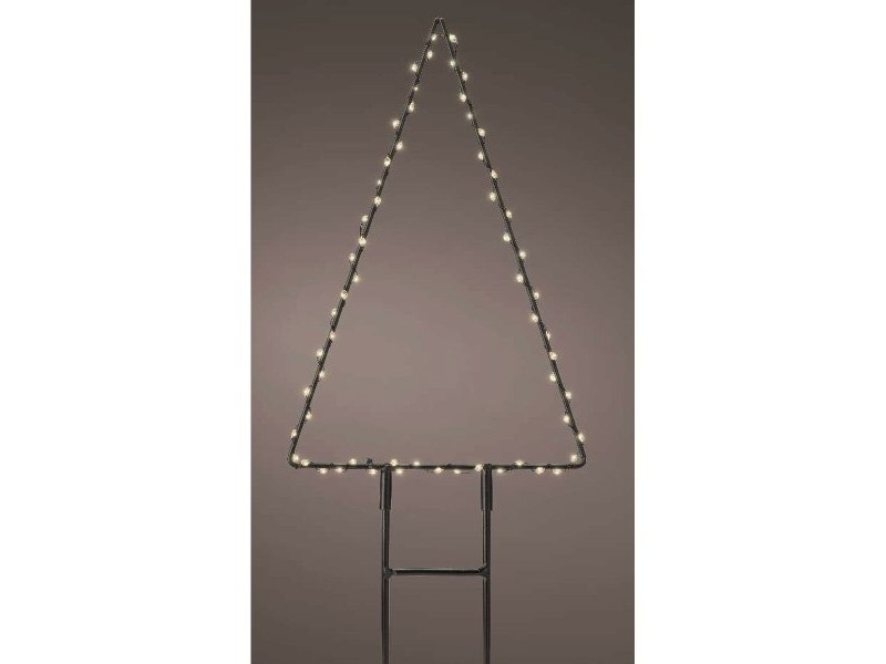 Ярка декорация Lumineo Коледно дърво 18 x 27 cm Метал Заострен Кол MicroLED