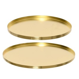 Декоративна чиния Decoris Златен (2 броя)