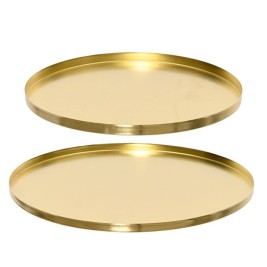 Декоративна чиния Decoris Златен (2 броя)