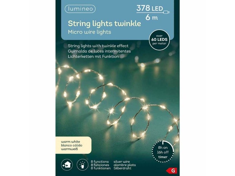 Гирлянда от LED Светлини Lumineo Топла светлина 6 m