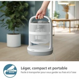 Вентилатор с крака Philips Бял