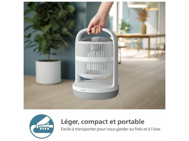Вентилатор с крака Philips Бял