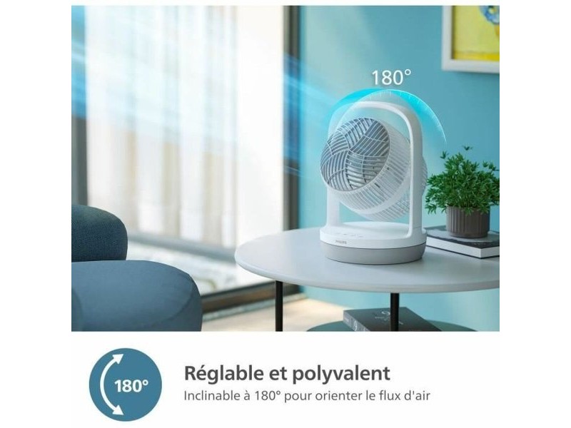 Вентилатор с крака Philips Бял