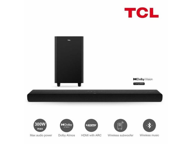 Soundbar система TCL Черен 300 W