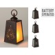 LED Фенер Lifetime 10 x 19 cm Пламък ефект