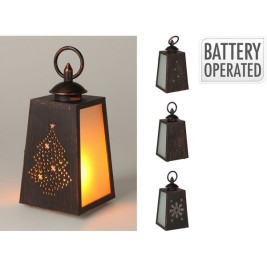 LED Фенер Lifetime 10 x 19 cm Пламък ефект